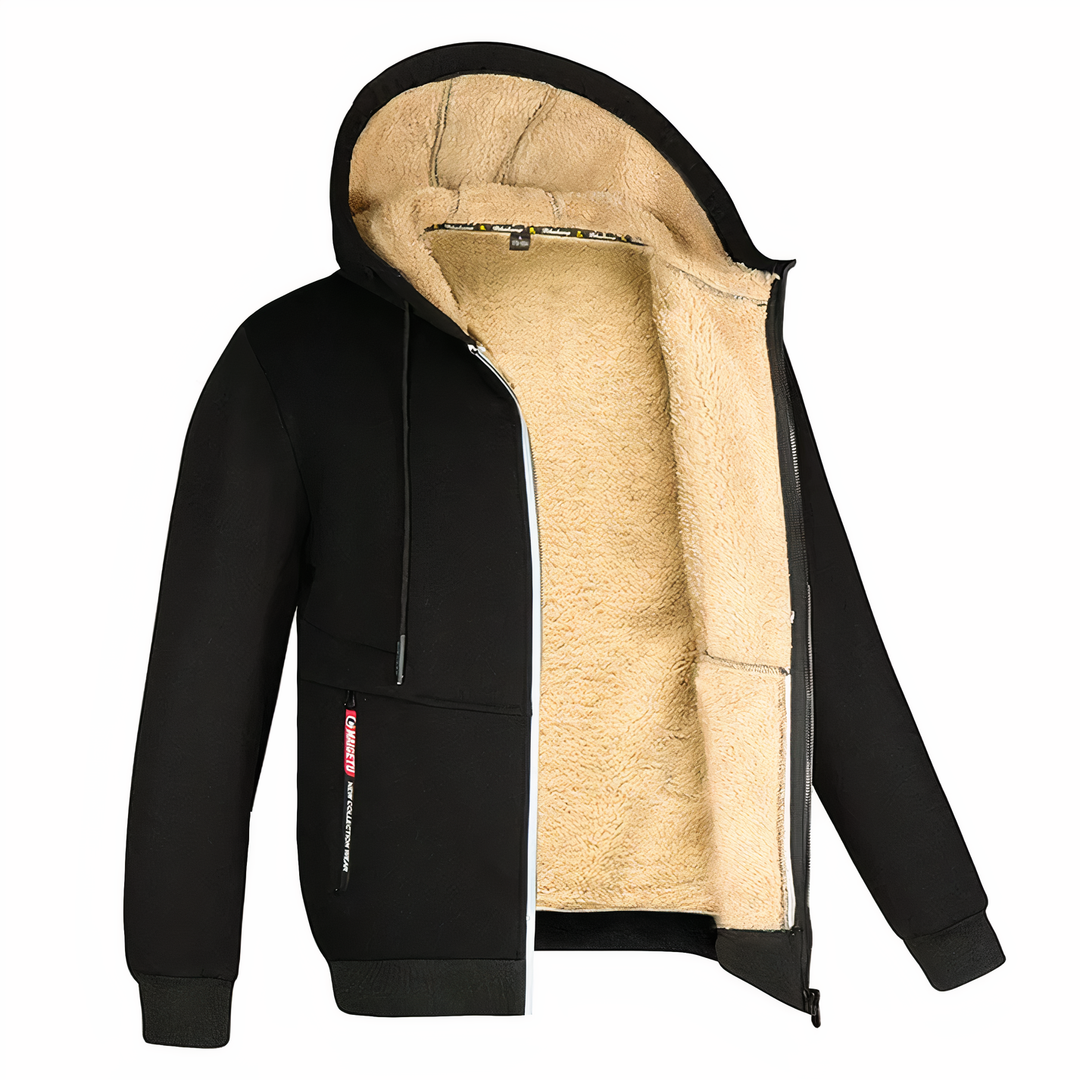 Jacket lined with fleece