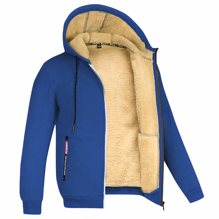 Jacket lined with fleece