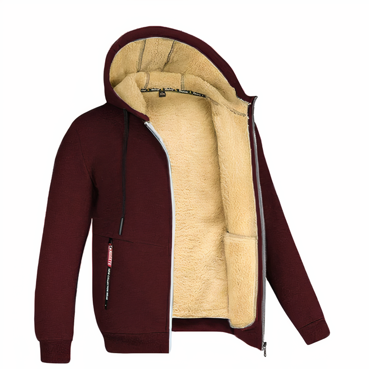 Jacket lined with fleece