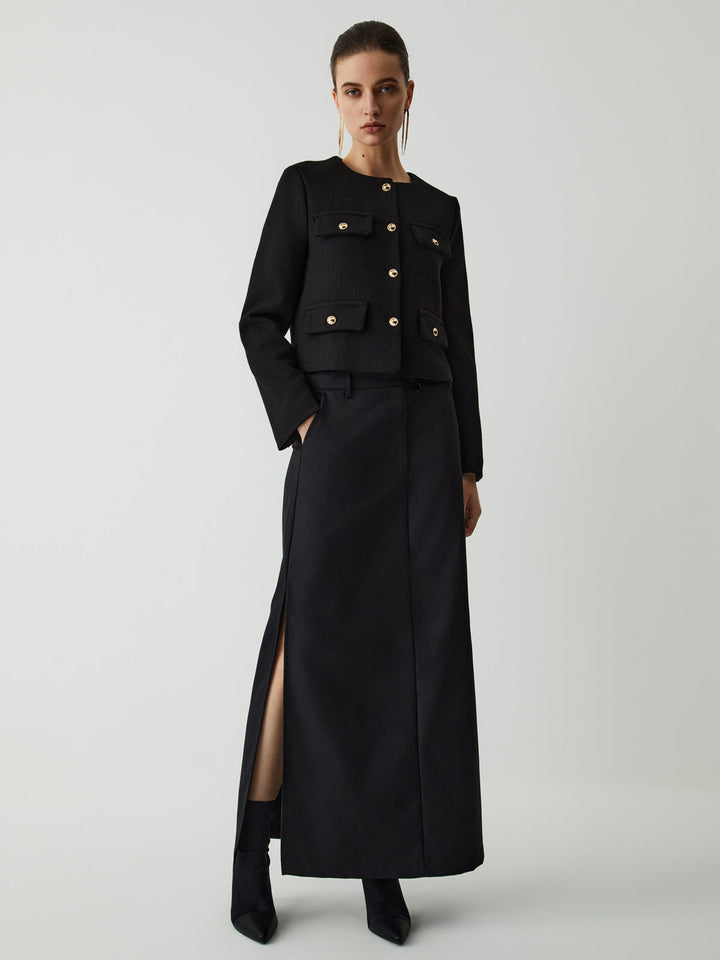 Button Tweed jacket