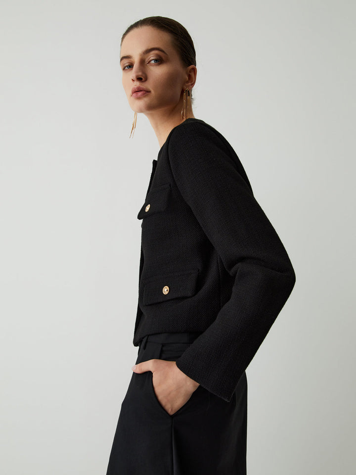 Button Tweed jacket