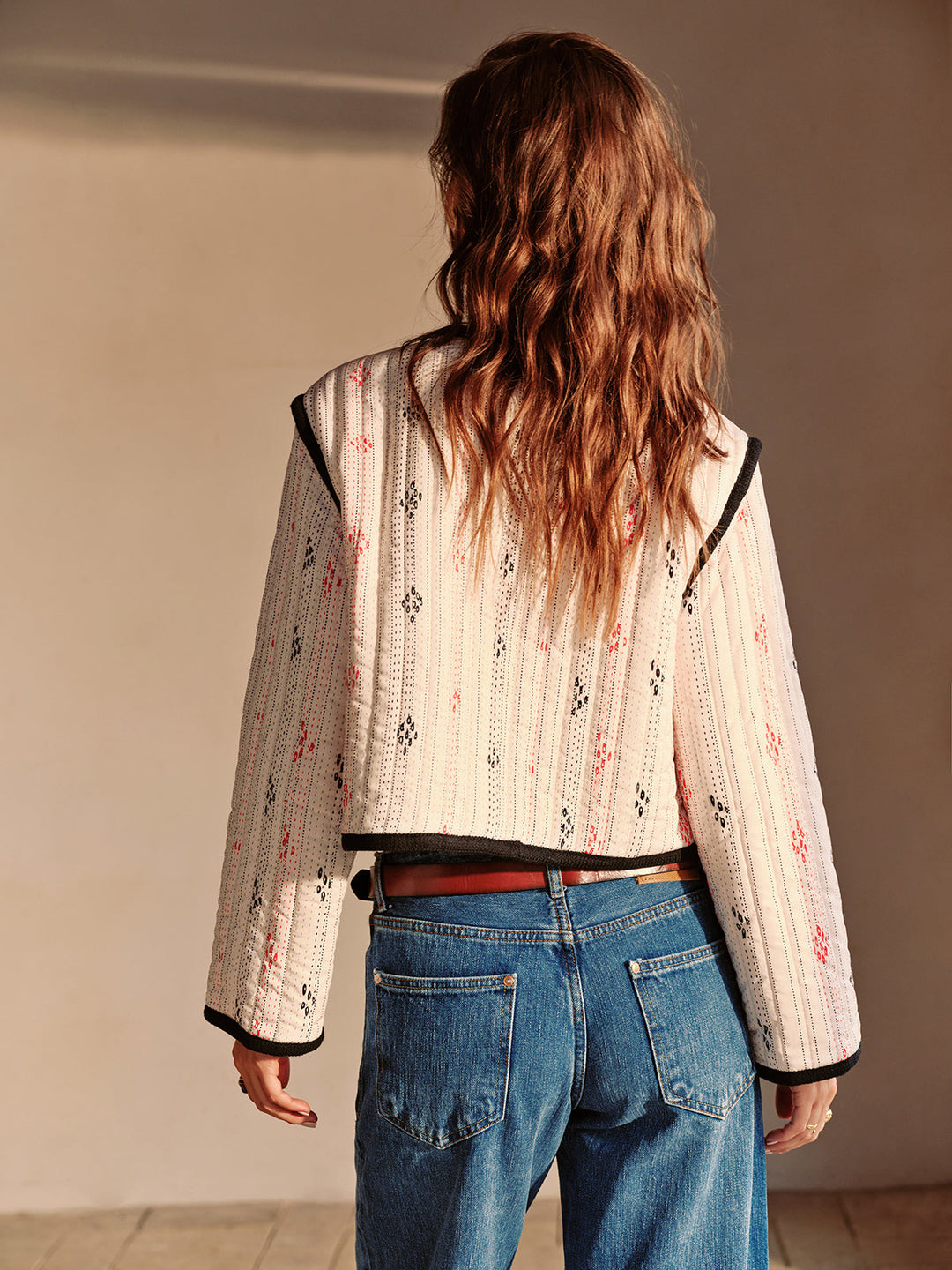 Contrast Piping short jacket