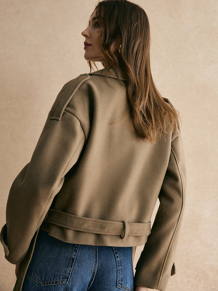Belt jacket teddy