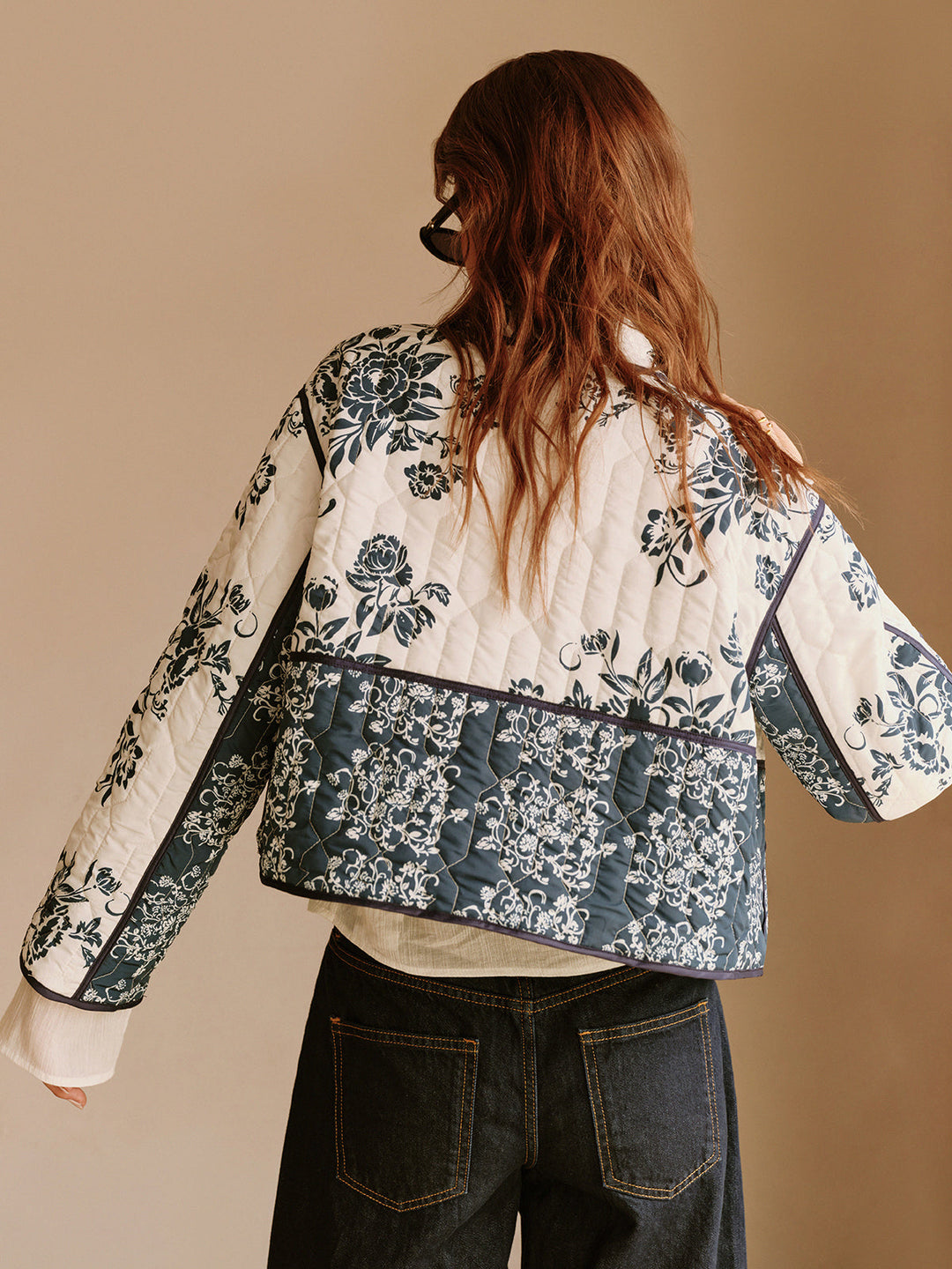 Prwted Piping Cozy jacket