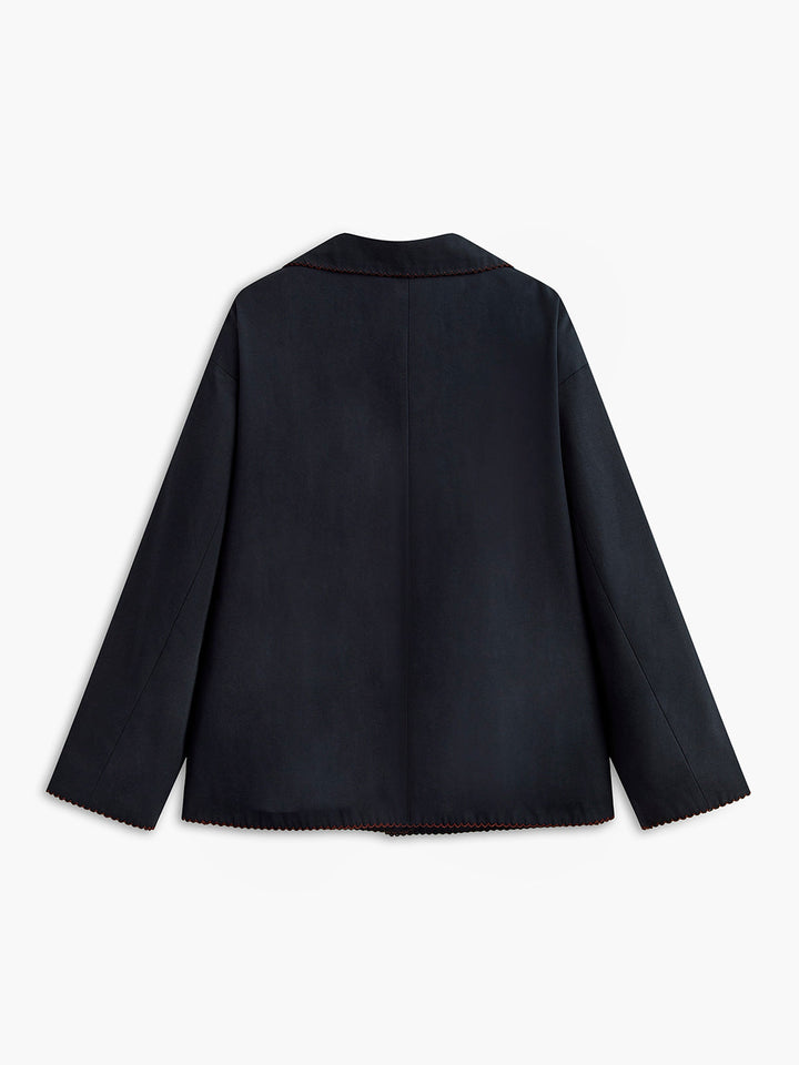 Embroidered Lapel jacket