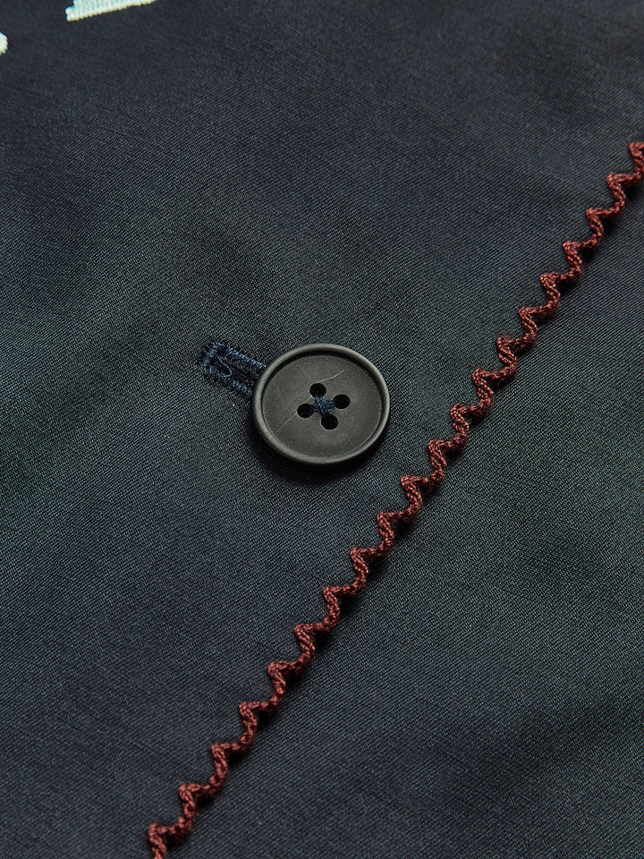 Embroidered Lapel jacket