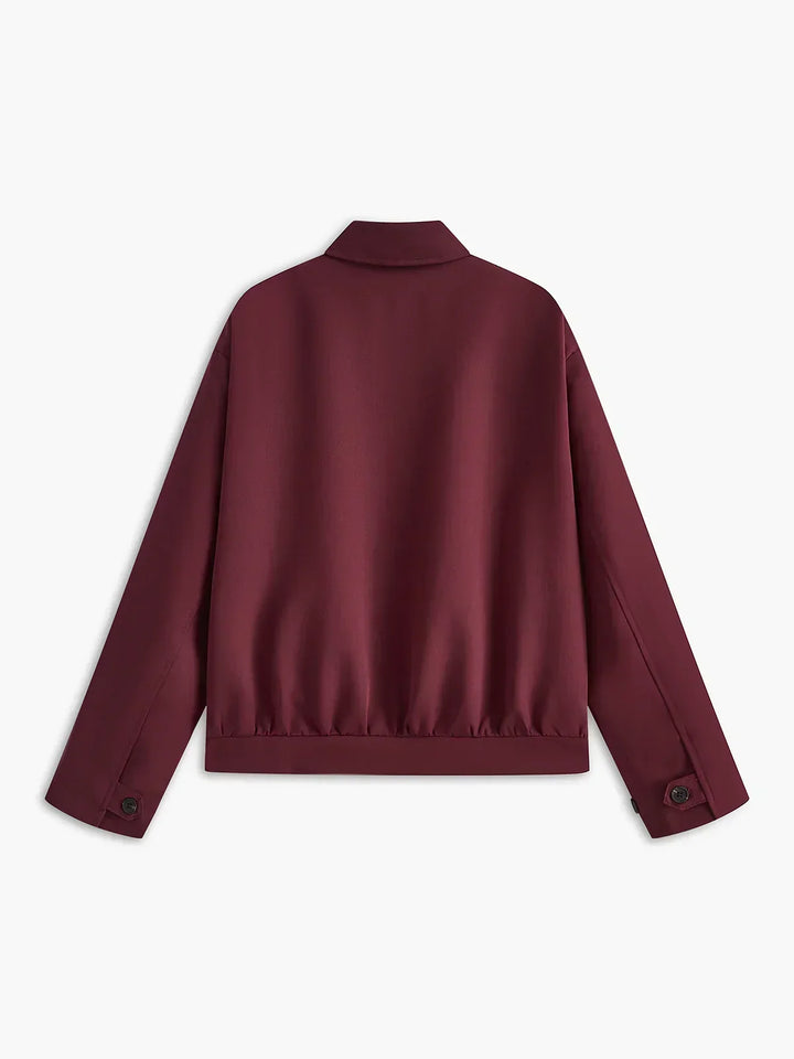 Reversible zip Burgundy jacket