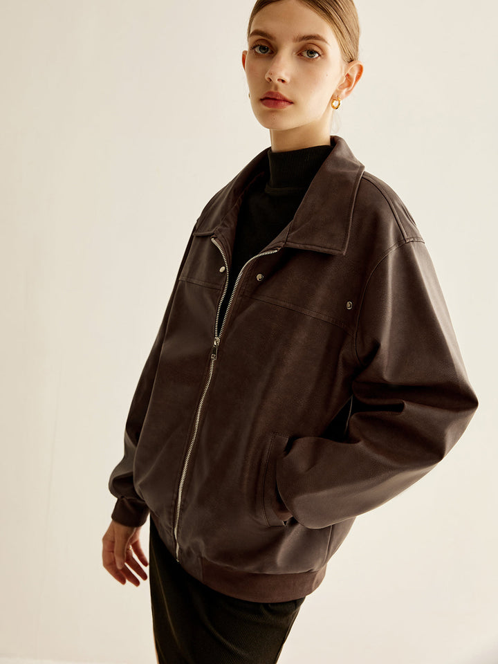 Shift Pu leather jacket