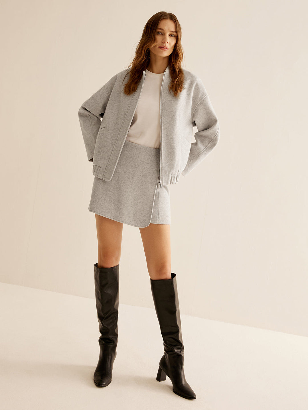 Bags zip warm jacket