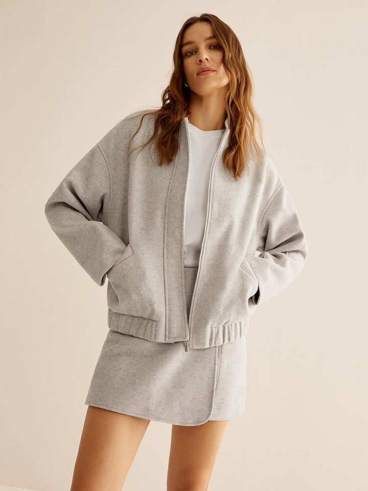 Bags zip warm jacket