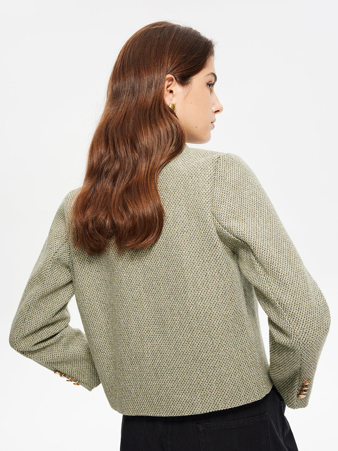 Neck pockets Tweed jacket