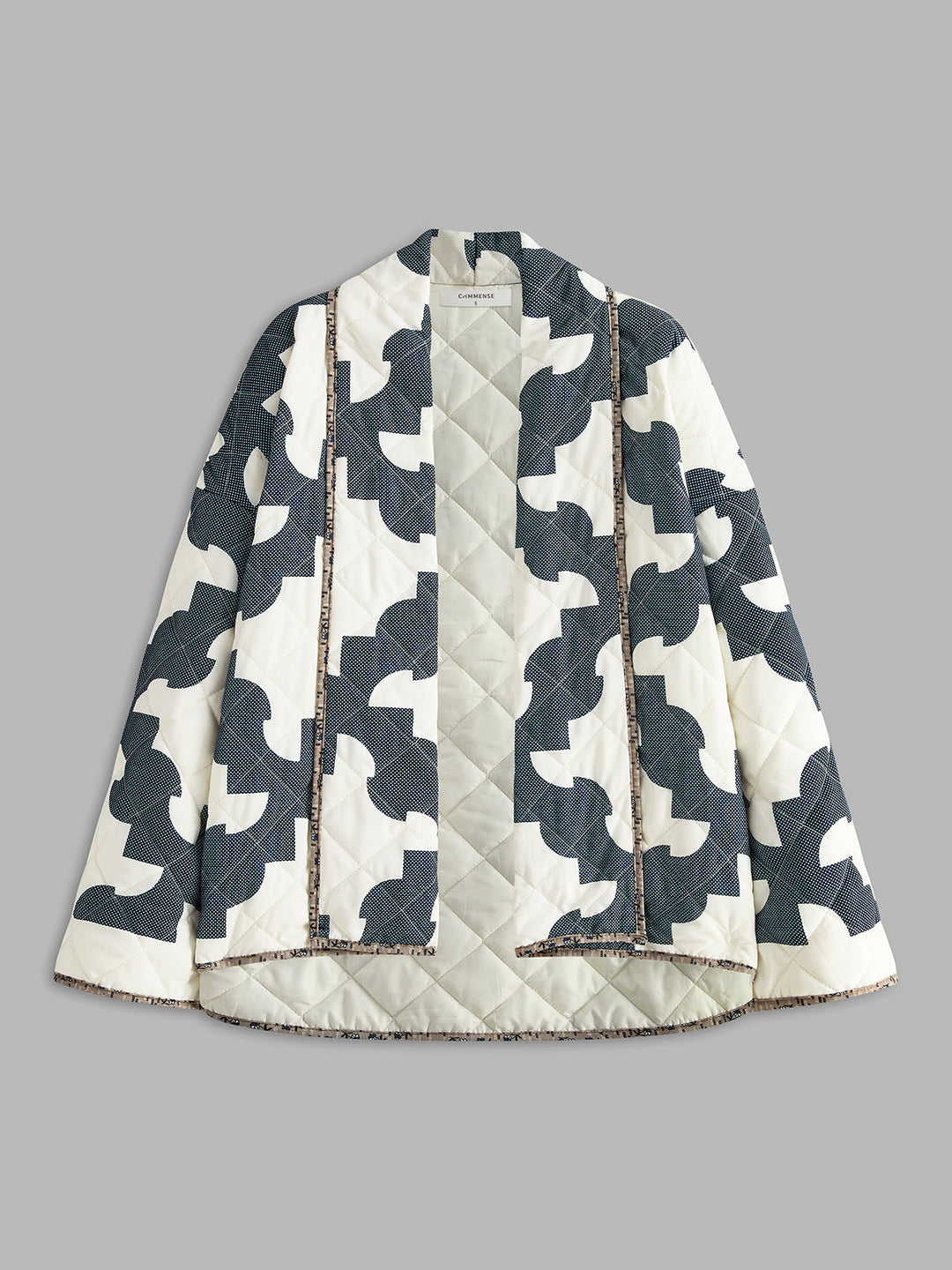 Block-Prwted warm jacket