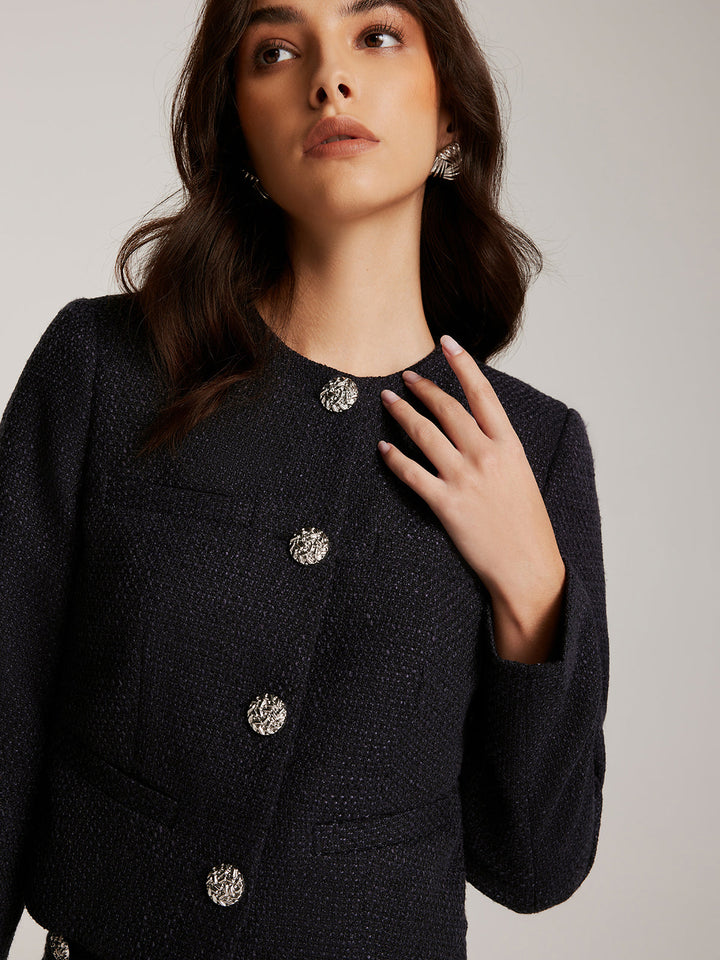| Down Tweed Short Jacket