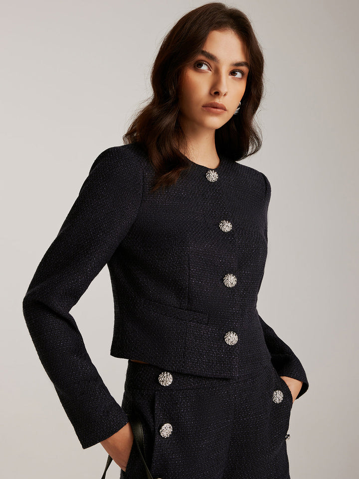 | Down Tweed Short Jacket