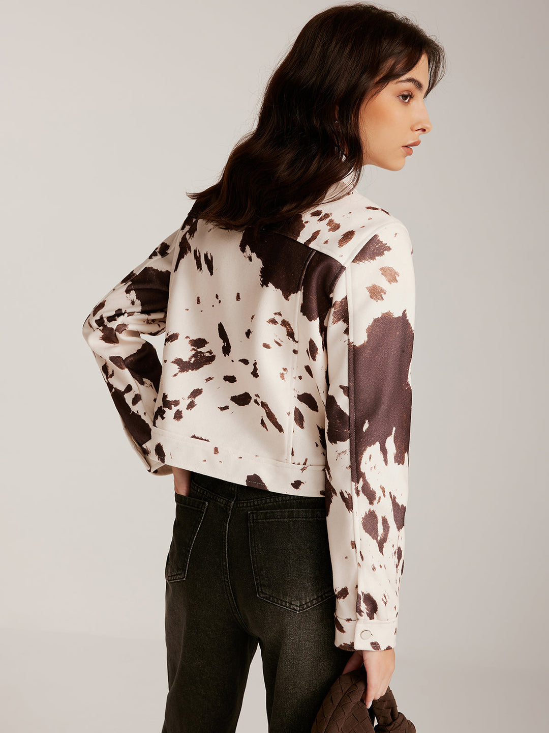 Prwted Tweed short jacket