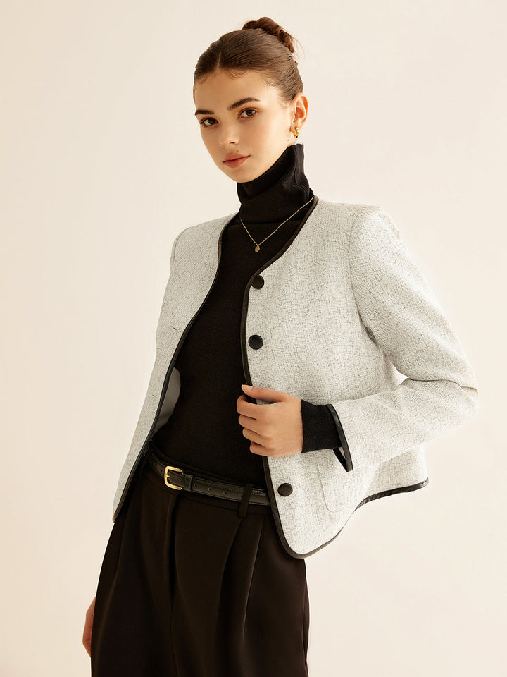 Contrast Trim jacket