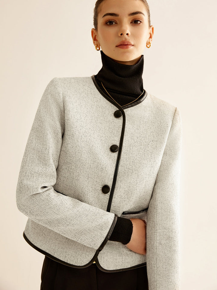 Contrast Trim jacket