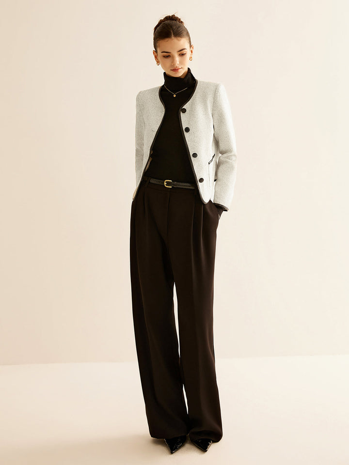 Contrast Trim jacket