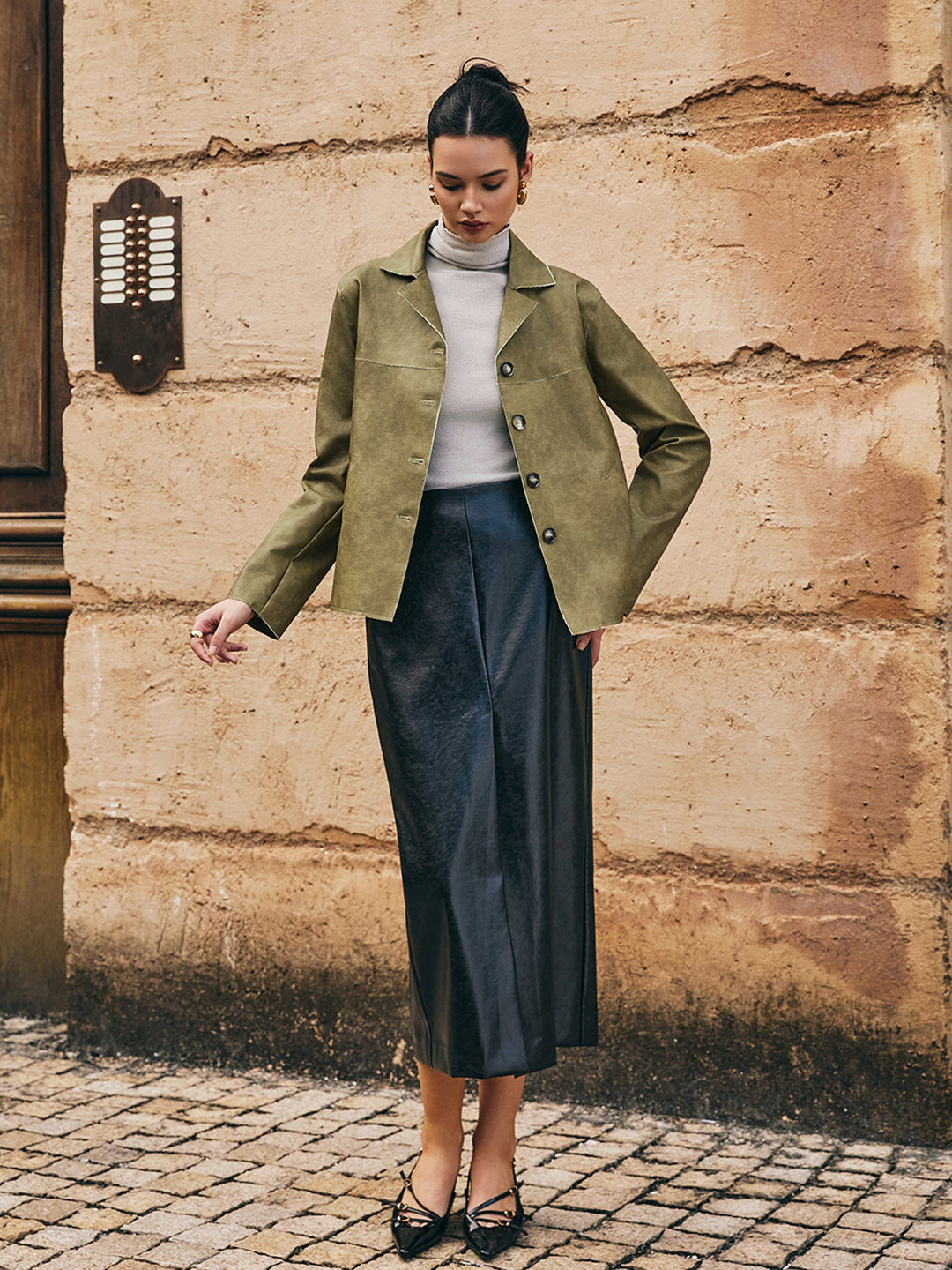 Pu-leather Straight jacket