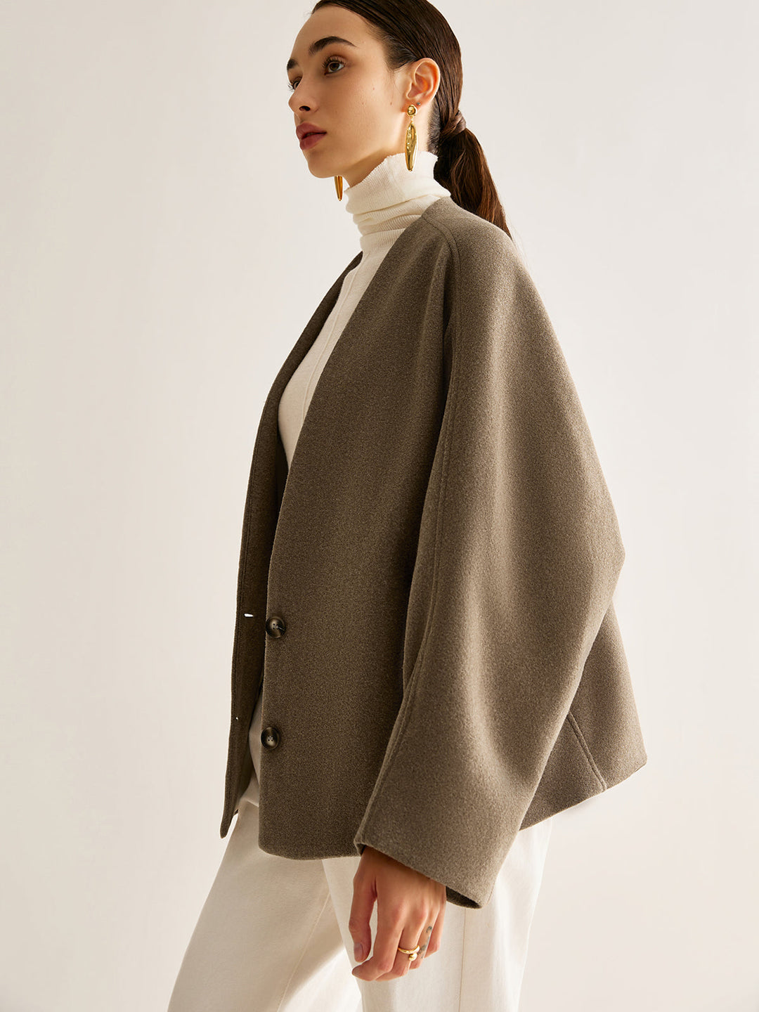 Neck Loose warm jacket