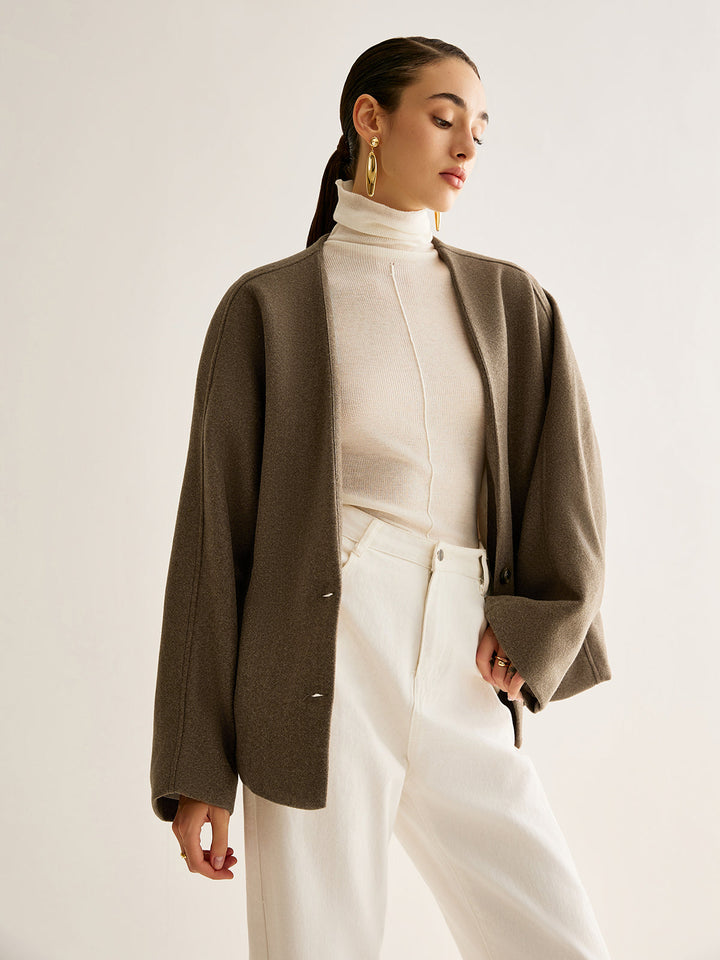 Neck Loose warm jacket