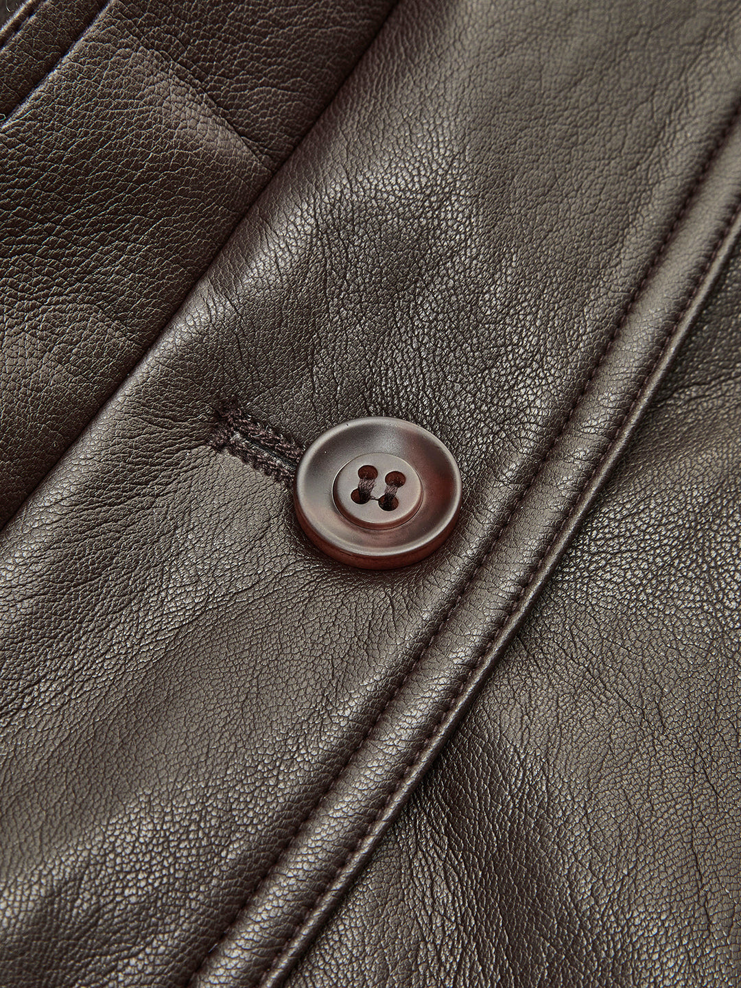 Pu-leather Belt jacket