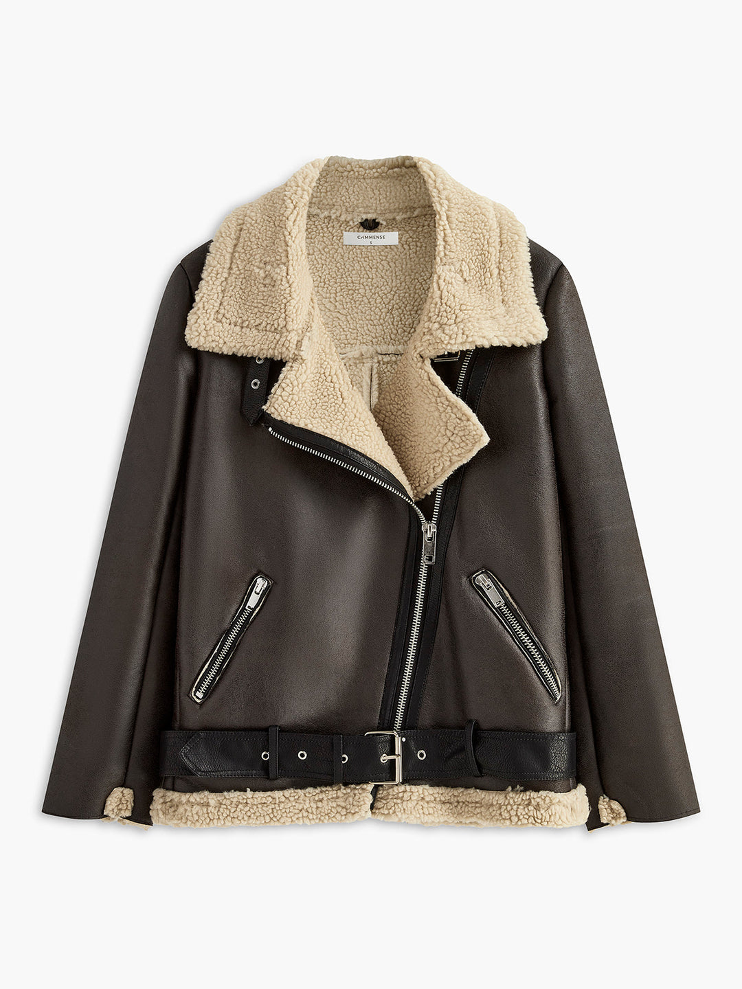 Belted soft jacket fleece