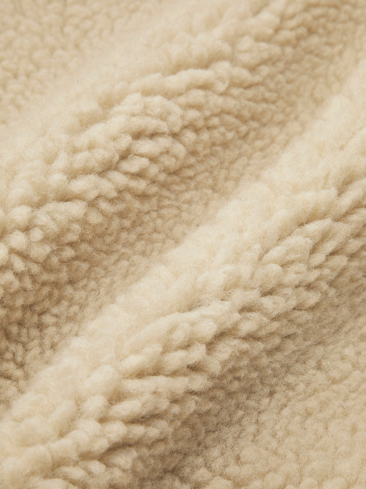 Belted soft jacket fleece