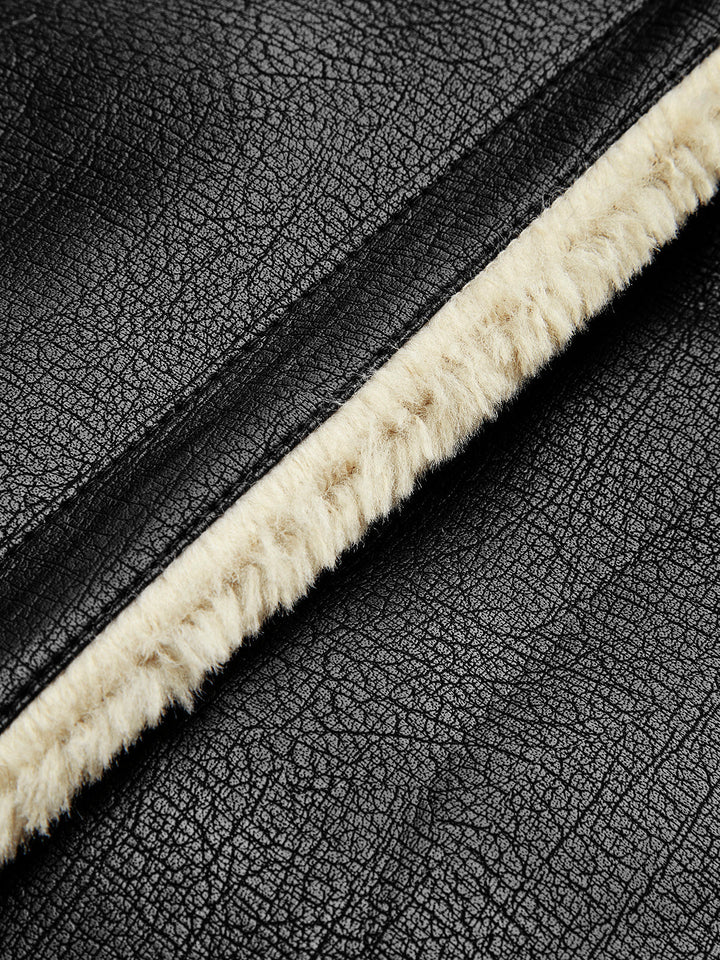 Blessed Sherpa Lined Lambskw Flekka jacket