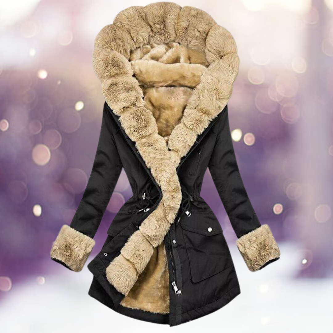 Warm jacket winter with Fur Lining for women