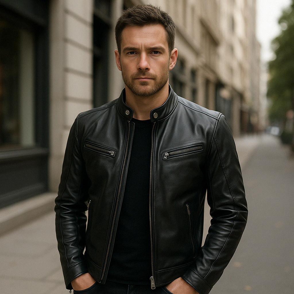 Leather jacket - men&