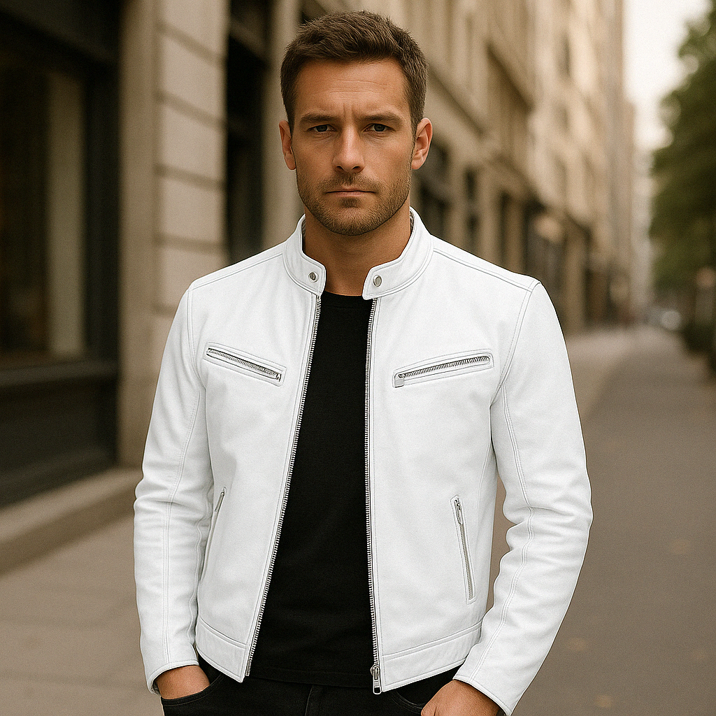 Leather jacket - men&