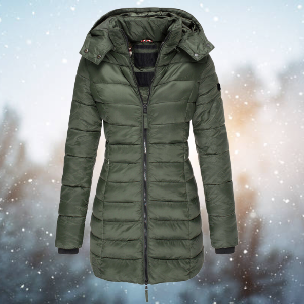 Elegant water-repellent winter jacket for women