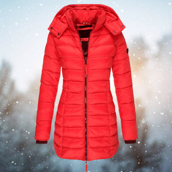Elegant water-repellent winter jacket for women