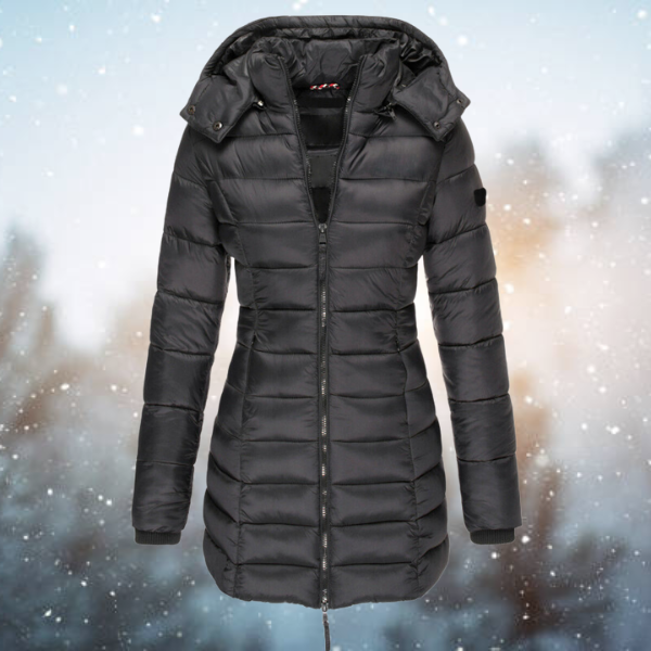 Elegant water-repellent winter jacket for women