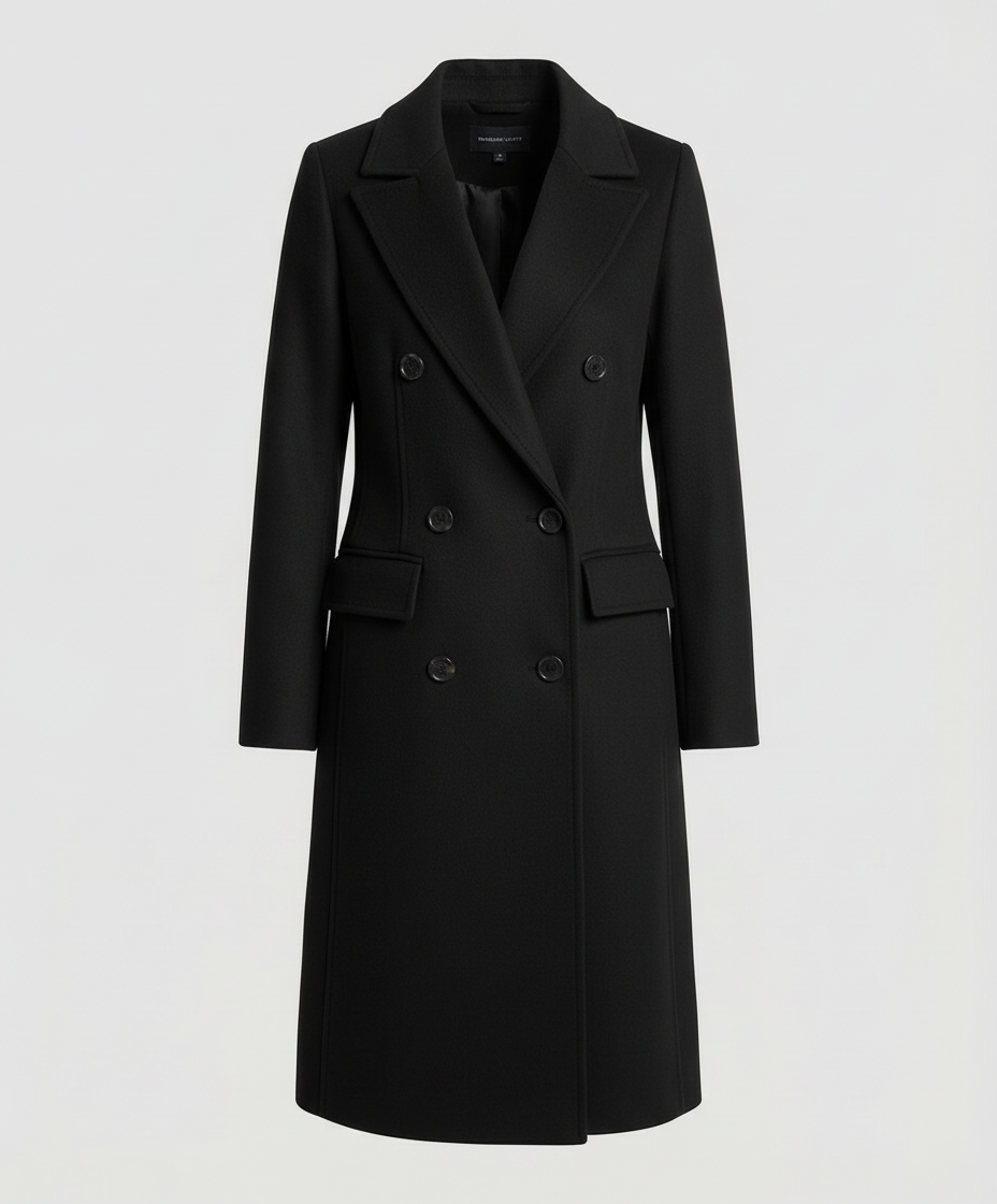 Elegant long jacket winter women