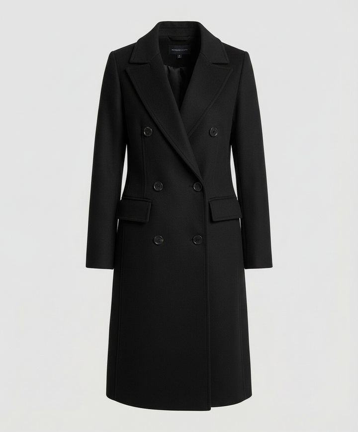 Elegant long jacket winter women
