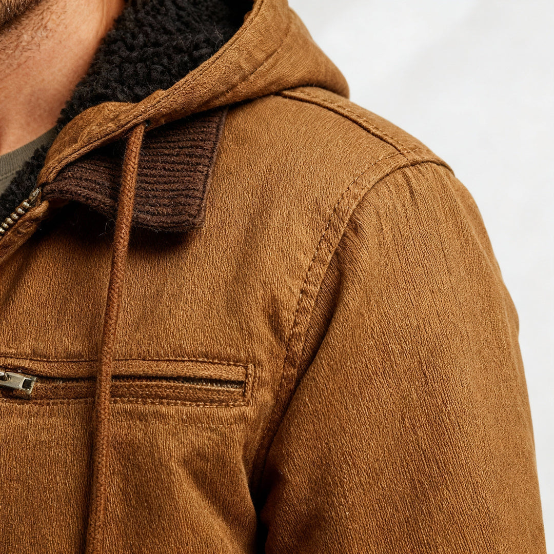 functional water-resistant outdoor winter parka jacket with hood polyester