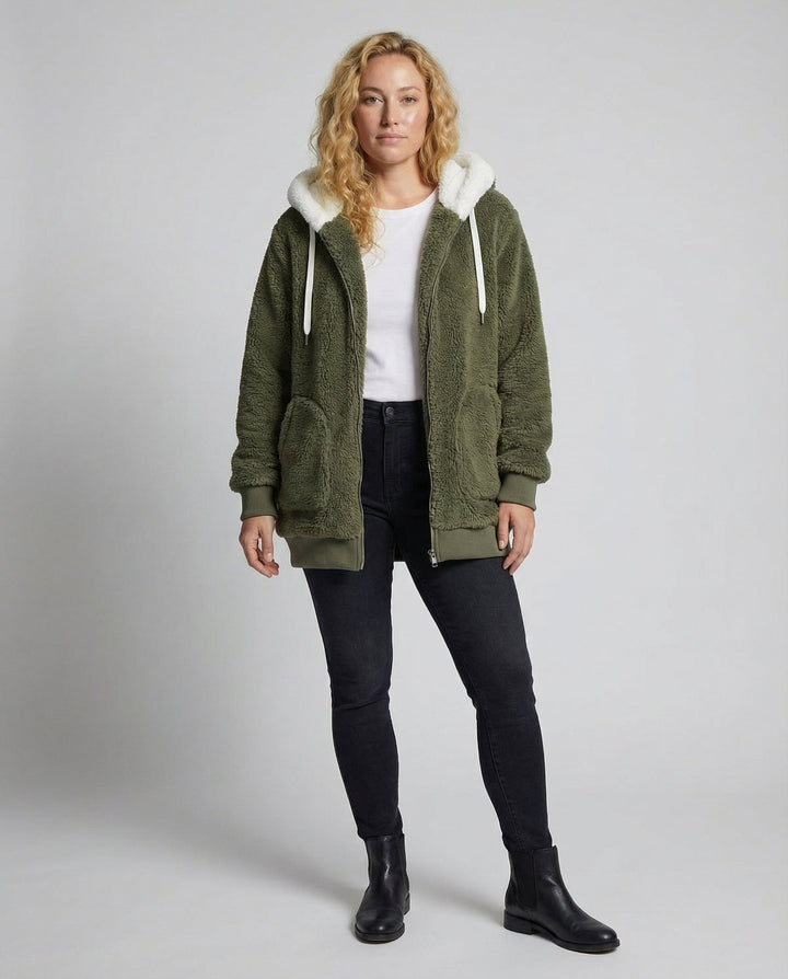 oversized jacket teddy women