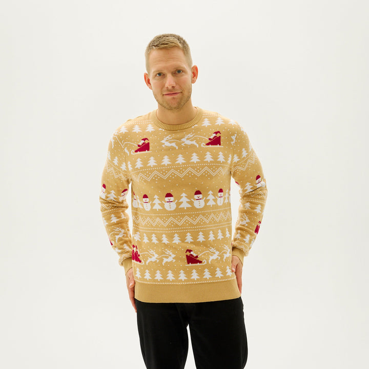 | The stylish Christmas sweater Beige Men