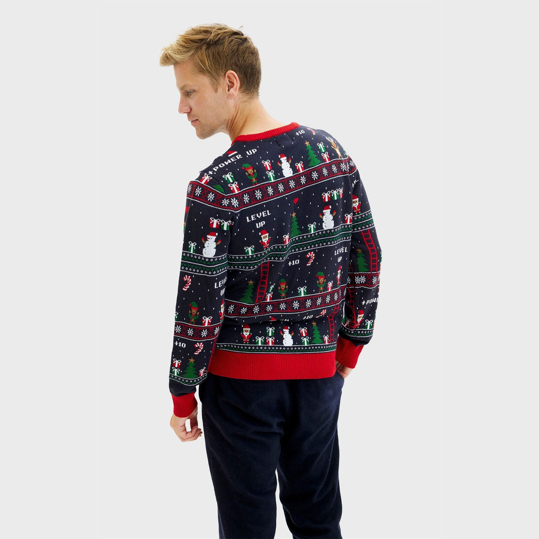| Vintage Gamer Christmas Sweater Men&