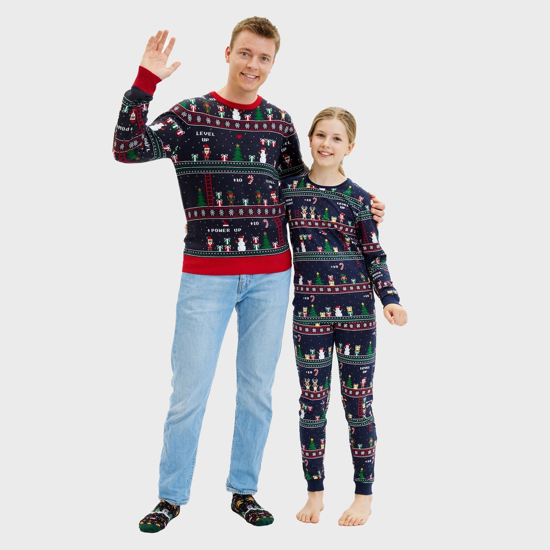 | Vintage Gamer Christmas Sweater Men&