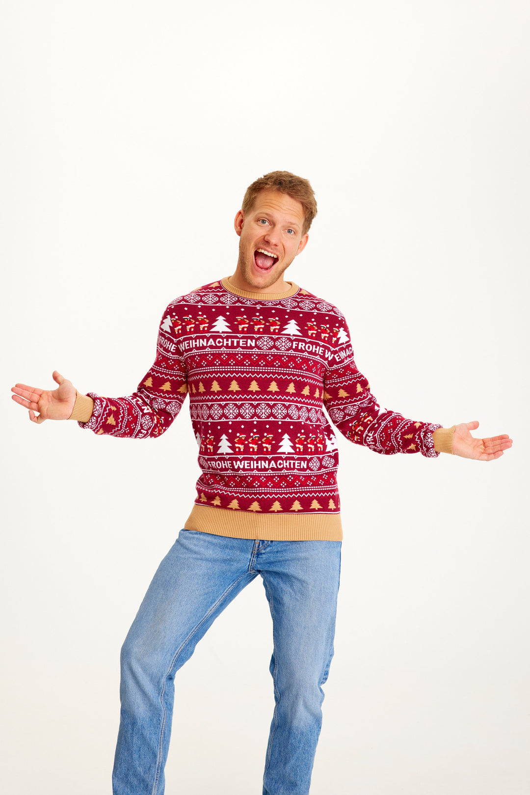 | Merry Christmas Christmas Knit Sweater Men