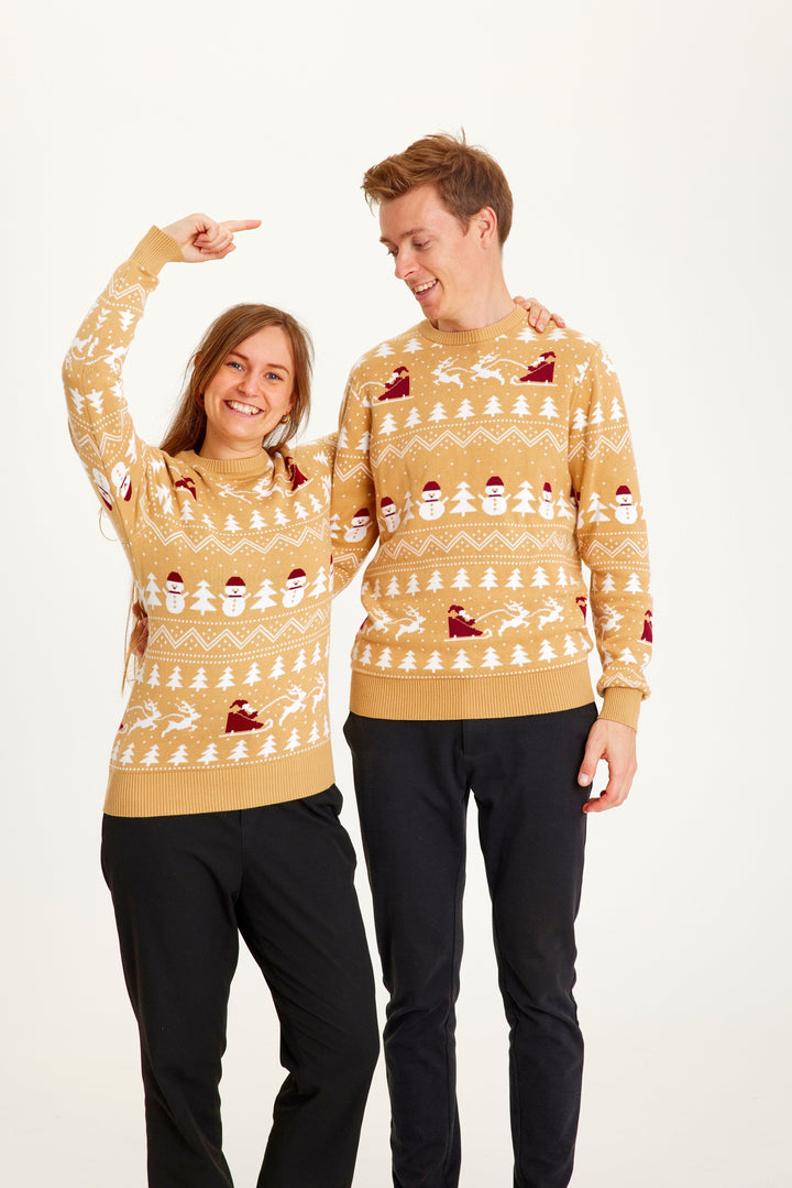 | The stylish Christmas sweater Beige Men