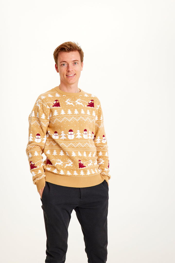 | The stylish Christmas sweater Beige Men