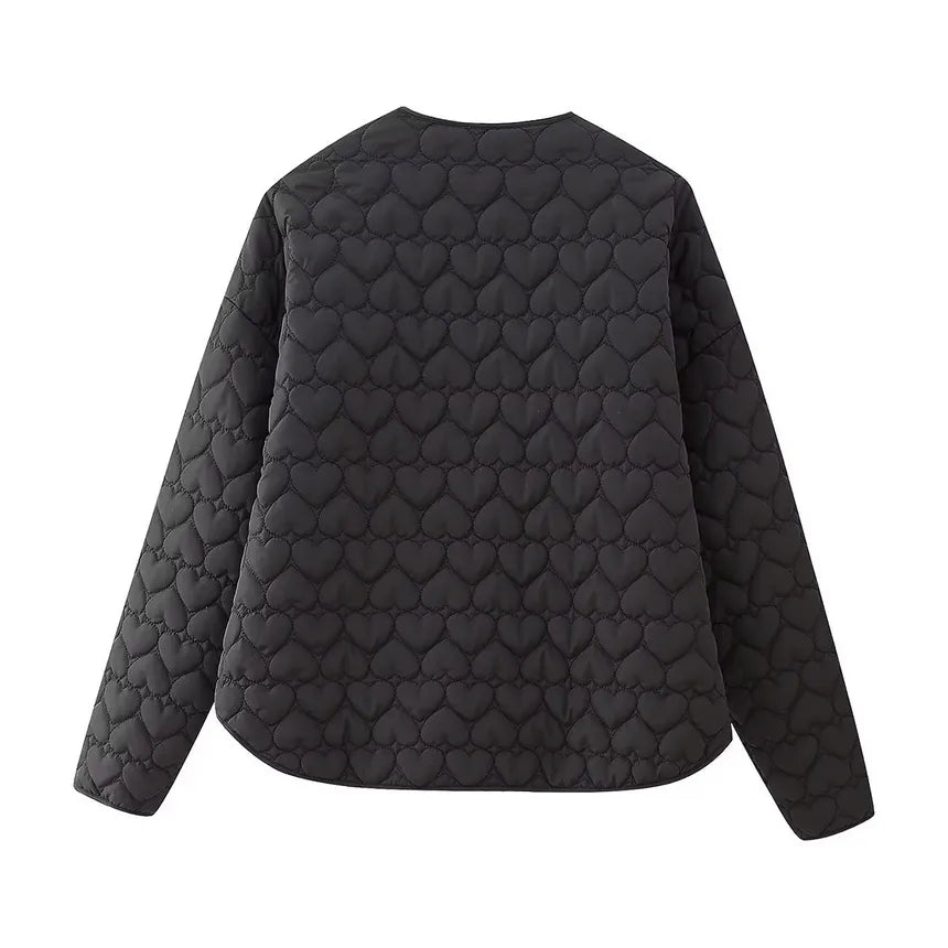 | Padded vests with heart pattern