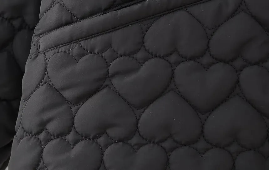 | Padded vests with heart pattern