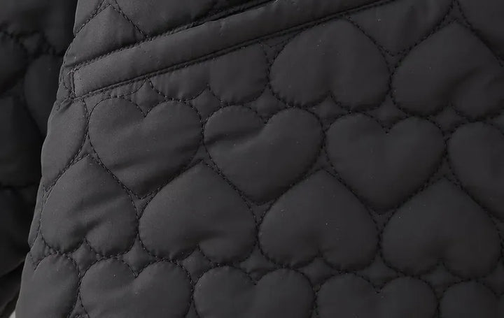 | Padded vests with heart pattern