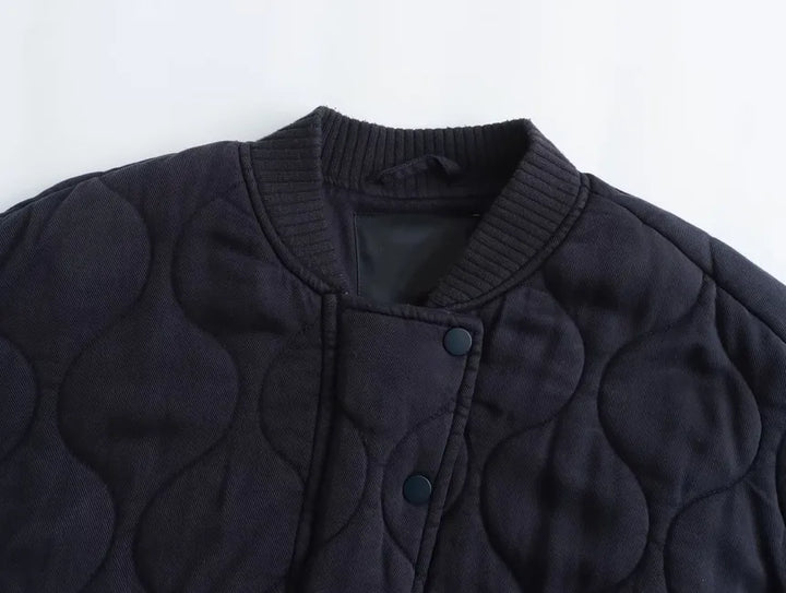 Cotton kamizelkas with round neck