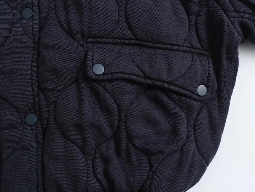 Cotton kamizelkas with round neck